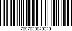 Código de barras (EAN, GTIN, SKU, ISBN): '7897033043370'