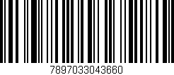 Código de barras (EAN, GTIN, SKU, ISBN): '7897033043660'