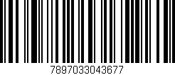 Código de barras (EAN, GTIN, SKU, ISBN): '7897033043677'