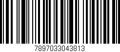 Código de barras (EAN, GTIN, SKU, ISBN): '7897033043813'