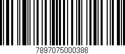 Código de barras (EAN, GTIN, SKU, ISBN): '7897075000386'