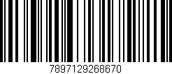 Código de barras (EAN, GTIN, SKU, ISBN): '7897129268670'