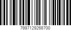 Código de barras (EAN, GTIN, SKU, ISBN): '7897129268700'