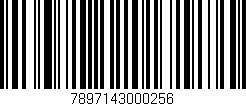 Código de barras (EAN, GTIN, SKU, ISBN): '7897143000256'