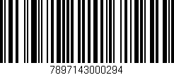 Código de barras (EAN, GTIN, SKU, ISBN): '7897143000294'