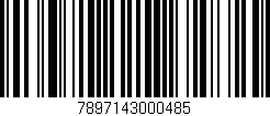 Código de barras (EAN, GTIN, SKU, ISBN): '7897143000485'