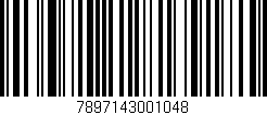 Código de barras (EAN, GTIN, SKU, ISBN): '7897143001048'