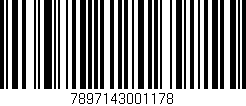 Código de barras (EAN, GTIN, SKU, ISBN): '7897143001178'