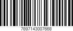 Código de barras (EAN, GTIN, SKU, ISBN): '7897143007668'