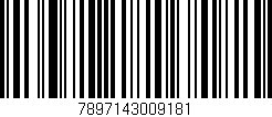 Código de barras (EAN, GTIN, SKU, ISBN): '7897143009181'