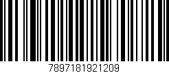 Código de barras (EAN, GTIN, SKU, ISBN): '7897181921209'