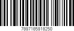 Código de barras (EAN, GTIN, SKU, ISBN): '7897185918250'