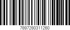 Código de barras (EAN, GTIN, SKU, ISBN): '7897280311260'