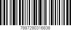 Código de barras (EAN, GTIN, SKU, ISBN): '7897280316838'