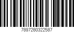 Código de barras (EAN, GTIN, SKU, ISBN): '7897280322587'