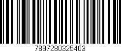 Código de barras (EAN, GTIN, SKU, ISBN): '7897280325403'