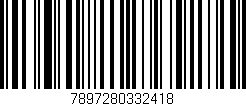 Código de barras (EAN, GTIN, SKU, ISBN): '7897280332418'