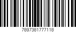 Código de barras (EAN, GTIN, SKU, ISBN): '7897381777118'
