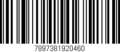 Código de barras (EAN, GTIN, SKU, ISBN): '7897381920460'