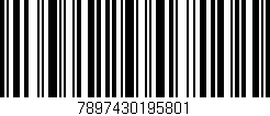 Código de barras (EAN, GTIN, SKU, ISBN): '7897430195801'