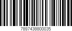 Código de barras (EAN, GTIN, SKU, ISBN): '7897438800035'