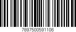 Código de barras (EAN, GTIN, SKU, ISBN): '7897500591106'