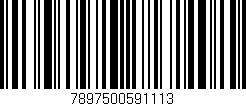 Código de barras (EAN, GTIN, SKU, ISBN): '7897500591113'