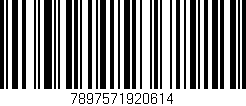 Código de barras (EAN, GTIN, SKU, ISBN): '7897571920614'