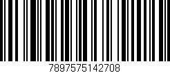 Código de barras (EAN, GTIN, SKU, ISBN): '7897575142708'
