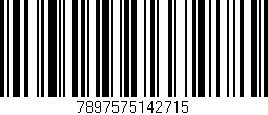 Código de barras (EAN, GTIN, SKU, ISBN): '7897575142715'