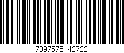 Código de barras (EAN, GTIN, SKU, ISBN): '7897575142722'