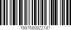 Código de barras (EAN, GTIN, SKU, ISBN): '7897580922197'