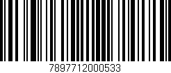 Código de barras (EAN, GTIN, SKU, ISBN): '7897712000533'