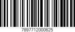 Código de barras (EAN, GTIN, SKU, ISBN): '7897712000625'