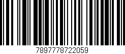 Código de barras (EAN, GTIN, SKU, ISBN): '7897778722059'