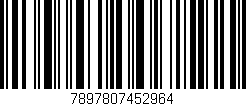 Código de barras (EAN, GTIN, SKU, ISBN): '7897807452964'