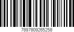 Código de barras (EAN, GTIN, SKU, ISBN): '7897809265258'