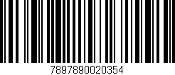 Código de barras (EAN, GTIN, SKU, ISBN): '7897890020354'