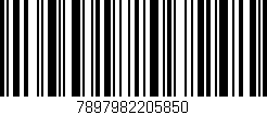 Código de barras (EAN, GTIN, SKU, ISBN): '7897982205850'