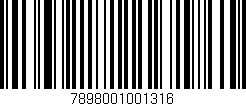 Código de barras (EAN, GTIN, SKU, ISBN): '7898001001316'