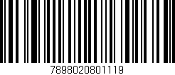 Código de barras (EAN, GTIN, SKU, ISBN): '7898020801119'