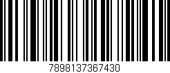 Código de barras (EAN, GTIN, SKU, ISBN): '7898137367430'