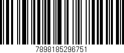 Código de barras (EAN, GTIN, SKU, ISBN): '7898185296751'