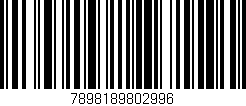 Código de barras (EAN, GTIN, SKU, ISBN): '7898189802996'