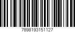 Código de barras (EAN, GTIN, SKU, ISBN): '7898193151127'