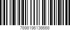 Código de barras (EAN, GTIN, SKU, ISBN): '7898196138668'