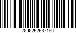 Código de barras (EAN, GTIN, SKU, ISBN): '7898252637180'