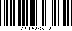 Código de barras (EAN, GTIN, SKU, ISBN): '7898252645802'