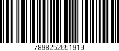 Código de barras (EAN, GTIN, SKU, ISBN): '7898252651919'