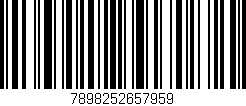 Código de barras (EAN, GTIN, SKU, ISBN): '7898252657959'